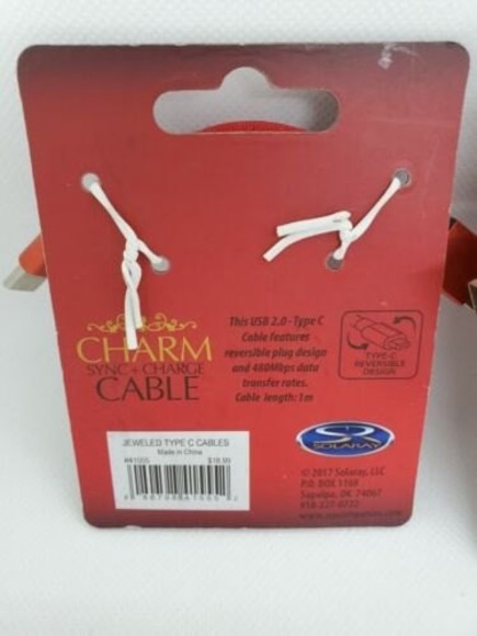 Charmed Data Sync / Charging Cable 1M Length Type C USB Lot of 3 - Picture 2 of 2